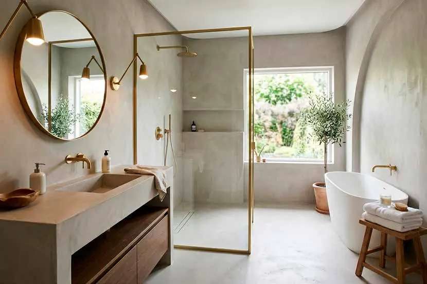 Bagno rivestito con OPERA SINTESI